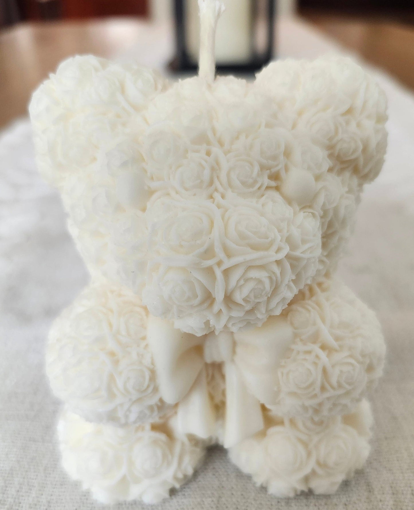 Rose Bear Candle